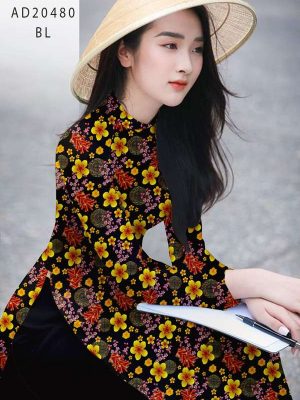 vai ao dai hoa mai don tet (13)